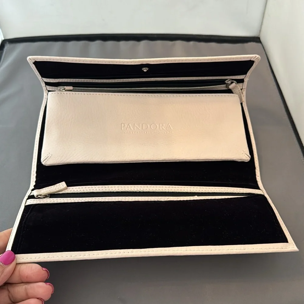 Pandora‎ Elegant Cream Clutch 10” X 4.5”